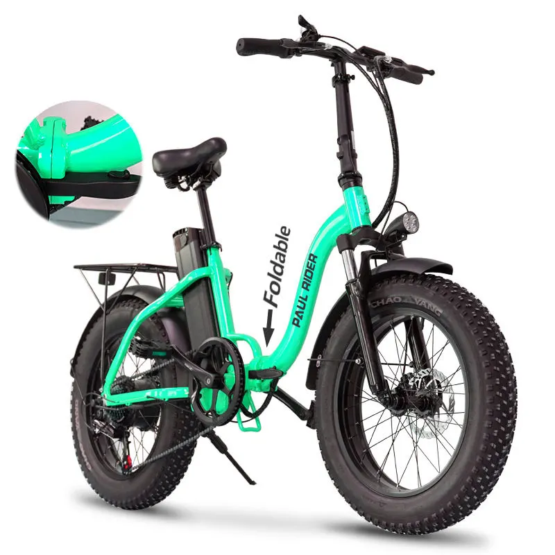 48V 500W 750W 18AH lithium battery 20 inch e bike sepeda lipat listrik fat tire e bicycle folding electric bike