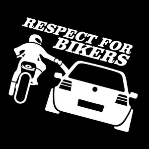 Adesivo per finestrino auto rispetto per il modello motociclista motociclista impermeabile - Product Image 6