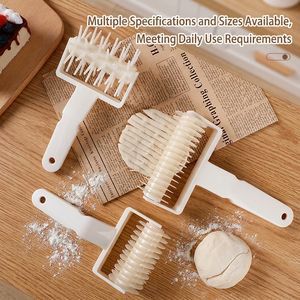 Food-Grade Plastic Dough Lattice Cutter <b>Set</b>, Multi-Size Pizza Roller & Docker for <b>Baking</b> & Pastry Tools Cake Tools & Bakery Prep - Product Image 3
