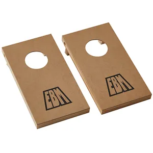 Dimensioni personalizzate e design in legno cornhole gioco set logo personalizzato mini tavolo cornhole