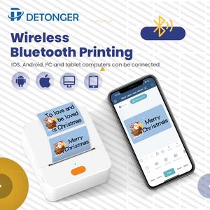 Imprimante d'étiquettes <span class=keywords><strong>mini</strong></span> Detonger P1 BT sans fil compacte portable et facile à utiliser Imprimante d'étiquettes de code-barres autocollante - Product Image 4