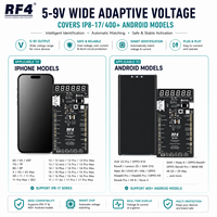Carte d'activation de batterie RF4 D02 pour iPhone 8-17 et plus de 400 modèles Android – Outil de réparation de téléphones mobiles avec double affichage numérique – Garantie 1 an