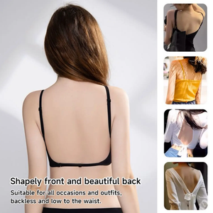 ชุดบราสตรีแบบเต็มตัวสวมใส่สบายชุดบราเปิดหลังมีสายรัดชุดชั้นในเซ็กซี่ชุดชั้นในดีไซน์ใหม่ - Product Image 4