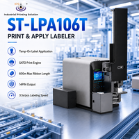 Equipo de Impresión y Aplicación de Etiquetas por Transferencia Térmica IPS ST-LPA106T con Control PLC