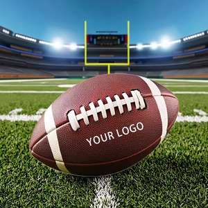 Custom Logo Wholesale Logo American <b>Ball</b> Custom Size Premium Quality Leather American Football & <b>Ball</b> Standard with - Product Image 1