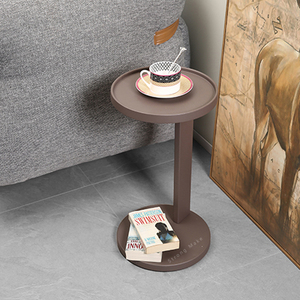 Luxury Designer Nordic Sofa Arm Tray <strong>Table</strong> Modern Living Room Furniture <strong>Round</strong> End <strong>Bedside</strong> Gold Chair Side Coffee <strong>Tables</strong> - Product Image 2