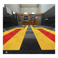 SUEZ Modern Inter lock Modular Auto waschanlage Teppich PP Material PVC Garage Bodenfliesen für die Oberflächen behandlung von Garten parketten