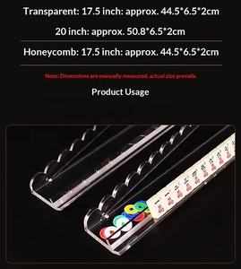 Soporte Duradero de Acrílico para Fichas de Mahjong con Empujador Magnético para Mahjong Americano - Product Image 4