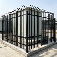 Transformers Station Perimeterhekwerksysteem, buisvormig stalen hekwerk, anti-diefstal ontwerp, hoogbeveiligde beschermende omheining