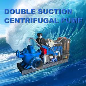 Bomba de Agua Industrial de Gran Caudal y Alta Presión, Personalizable, de Doble Succión, Centrífuga, Horizontal, de Carcasa Dividida - Product Image 4