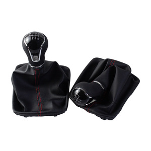 Car Gear <b>Shift</b> <b>Knob</b> Leather 5 Speed 6 Speed Set Ergonomic For Seat Leon 3 - Product Image 2