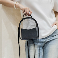 Sac à dos transparent en PVC personnalisé avec logo tendance, imperméable, pas cher, sac d'école personnalisé pour enfants, grande capacité