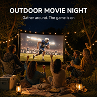 YDH-P80 Nouveau projecteur portable 4K 2026 pour cinéma maison et fêtes en extérieur, 1000 ANSI, 120 pouces, mise au point électronique, Android 14, puce H723