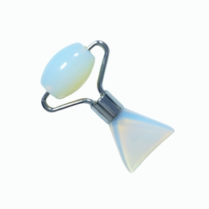 Rouleau de massage facial portable en opale opalite, réduit les rides, mini-rouleau facial - Product Image 4