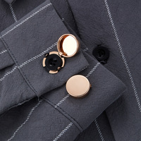 Nouveaux modèles de mode logo personnalisé boutons couverture couvercle boutons de manchette métal couvre bouton pour hommes