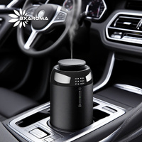 Diffuseur de parfum intelligent de luxe pour voiture en aluminium avec alimentation par batterie, design portable pour l'aromathérapie automobile et les huiles essentielles