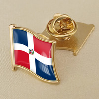Épinglette drapeau de la République Dominicaine, épinglette drapeau national, épinglettes drapeaux du monde, épinglettes de chapeau, épinglette émaillée avec logo personnalisé, cadeau souvenir