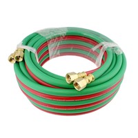 Tuyau de soudage double en PVC, tressé en polyester, 3/5 couches pour machine à souder et usage industriel