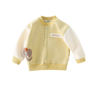 Veste de baseball pour enfants, tenue décontractée printemps-automne pour bébés garçons et filles, <span class=keywords><strong>cardigan</strong></span> à motif animalier de dessin animé pour nourrissons - Product Image 5