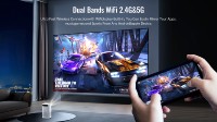 Meilleures ventes - Mini projecteur vidéo sans fil intelligent avec batterie intégrée, projecteur portable pour home cinéma, système d'exploitation Android, rechargeable