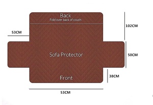 Housse de canapé réversible matelassée à ultrasons imperméable antidérapante lavable anti-salissure Protection de meubles <span class=keywords><strong>pour</strong></span> animaux de compagnie <span class=keywords><strong>chien</strong></span> chat - Product Image 3