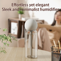 Humidificador portátil de 300ml, niebla pesada, Apagado automático, seguro para mascotas para el hogar, coche, Hotel, dormitorio, funciona con pilas, hidratante para la piel