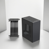 Boîtier Micro PC SFF (Small Form Factor) horizontal pour ordinateur de jeu ITX, compatible GPU et câble PCIE 3.0/4.0