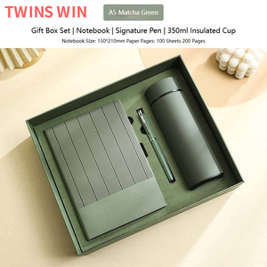 Customized Color Portable <strong>Notebook</strong> Pen Cup Set Business Office <strong>Notebook</strong> Gift Box Set - Product Image 4