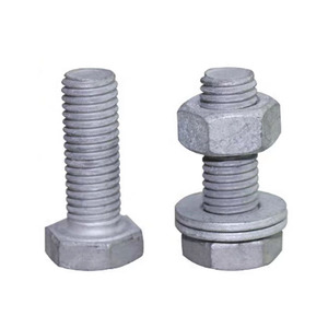 Mạ kẽm nhúng nóng lớp thép carbon 8.8 Hex <span class=keywords><strong>Bolt</strong></span> <span class=keywords><strong>3</strong></span>/8 "-16x1-<span class=keywords><strong>1</strong></span>/<span class=keywords><strong>4</strong></span>" <span class=keywords><strong>x</strong></span> <span class=keywords><strong>1</strong></span>-<span class=keywords><strong>1</strong></span>/<span class=keywords><strong>4</strong></span> "<span class=keywords><strong>1</strong></span>/2" <span class=keywords><strong>3</strong></span>/<span class=keywords><strong>4</strong></span> "<span class=keywords><strong>x</strong></span> 2" 19mm Hex đầu <span class=keywords><strong>Bolt</strong></span> Nut đồng bằng kết thúc - Product Image 2