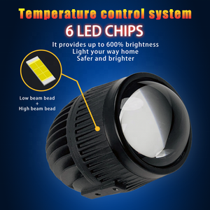 2.0 a tre colori lampada da nebbia Biled 5800K 3000K 4300K a prova di acqua ad alta potenza 40W Bi-Led fendinebbia proiettore - Product Image 3