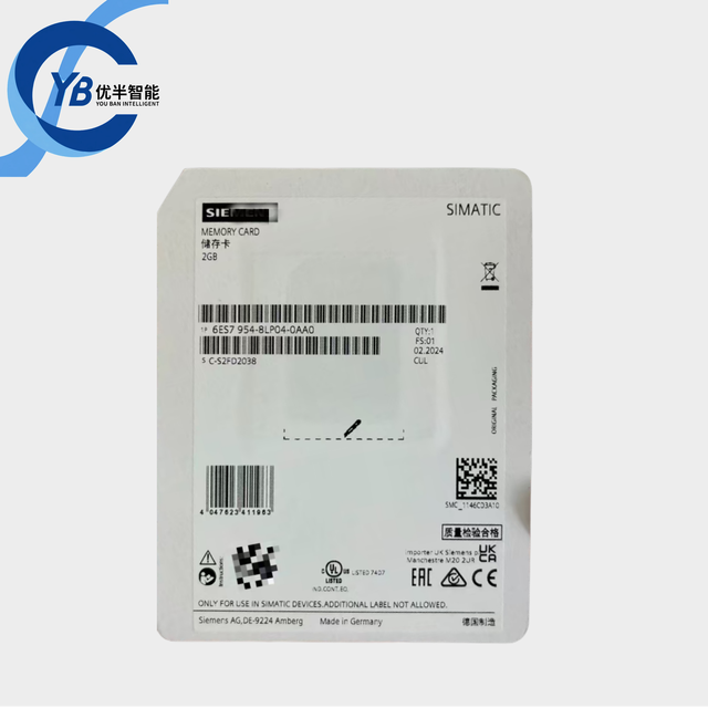 Siemens PLC 6ES7954-8LP04-0AA0 SIMATIC S7 2GB Data Memory Card 3.3V Flash S7-1x00 CPU PLC Programming Industrial Control