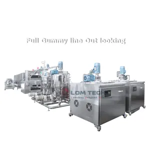 High Quality 50kg/h 600kg/h Commercial Vitamins 5-8g Double Colors Stars Ball Jelly Pectin Gummy Bears Depositing Making Machine