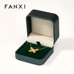 FANXI - Juego de Cajas de Terciopelo Personalizadas con Material de Cuero, Caja para Joyería con Embalaje para Collares - Product Image 2