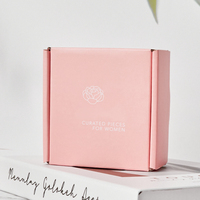 kundenspezifisches drucklogo rosa versandtasche versand wellpappe-faltschachtel für kleidung & schuhe verpackung