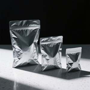 Sac de café à fond plat imprimé personnalisé avec évent sac en papier d'aluminium pour l'emballage du café - Product Image 5