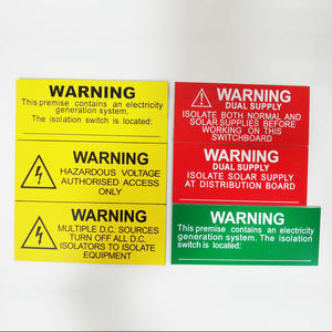 Etichetta di Avvertimento per Pericolo Elettrico, Segnale di Sicurezza per Rischio di Shock Elettrico - Product Image 3