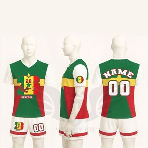 Camiseta y Pantalones Cortos de Fútbol de Senegal a Precio Económico, Conjunto de Uniforme de Entrenamiento de Fútbol Personalizado - Product Image 2