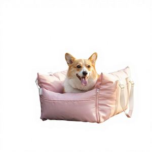 เตียงสัตว์เลี้ยงสำหรับสุนัขและแมวแบบขายส่ง ปลอกหุ้มแบบพกพาซักได้ บ้านสุนัขแบบพกพา ช่องใส่สัตว์เลี้ยงในรถยนต์ แผ่นรองเตียง - Product Image 5