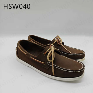 ZYF, <span class=keywords><strong>Chaussures</strong></span> <span class=keywords><strong>bateau</strong></span> en cuir <span class=keywords><strong>nubuck</strong></span> naturel couleur miel pour activités de plein air, style lacé, fabrication artisanale traditionnelle, <span class=keywords><strong>chaussures</strong></span> Penny HSW077 - Product Image 6