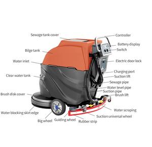 SBN-580 Scheuersaugmaschine für Industrielle und Gewerbliche Nutzung, Hocheffiziente Automatische Reinigungsmaschine für Epoxidharzböden, Bodenreinigungsmaschine - Product Image 3