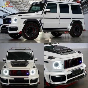 ชุดแต่งคาร์บอนไฟเบอร์ทรง R สำหรับ Mercedes Benz G-Class รุ่น W463 G500 G63 รุ่นเก่าถึงรุ่นใหม่ W464 W463A PP+CF  ประกอบด้วยกันชนหน้าและหลัง - Product Image 2