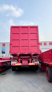 Semirremolque Volquete Azul de 3 Ejes en Forma de U con Transmisión Automática, 10 Toneladas de Peso Bruto Vehicular, Nuevo, Diésel, Shandong - Product Image 2
