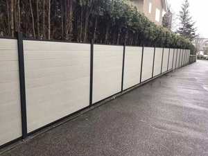 Panneaux WPC multicolores imperméables XINDAI, clôture d'intimité extérieure, barrière de <span class=keywords><strong>jardin</strong></span>, décoration murale extérieure - Product Image 3
