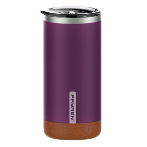 café de voyage isolées en acier inoxydable de 16oz, réutilisables et respectueuses de l'environnement, avec fond en liège - Product Image 4