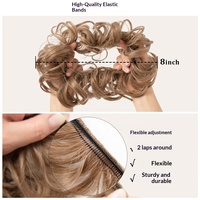 Iriswigs H9 Perruques pour femmes, chignon queue de cheval, fibre synthétique, soie domestique, invisible, volumineux, naturel, long, couleur OMBRE, origine Zhejiang