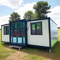 Unité d'hébergement en acier préfabriquée extensible de 40 pieds, conteneur maritime modulaire de 12 m pour usage de bureau