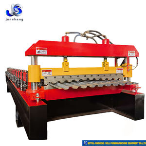 도매 조정 가능한 폭 콜드 롤 사다리꼴 지붕 시트 만들기 기계 건물 - Product Image 1