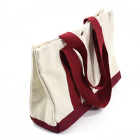 Sac fourre-tout léger en coton écologique pour femmes, cabas de shopping à main multicolore avec logo personnalisé imprimé, 100% coton