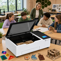 Machine de découpe et de gravure laser CO2 de bureau Good-Laser 55W pour acrylique, bois, métal, artisanat - Modèle 530C haute précision refroidi par eau