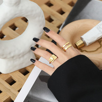 Bague Chevalière Moderne en Argent S925 Plaqué Or 14K à Texture Organique, Bague Ouverte Ajustable en Argent Sterling 925
